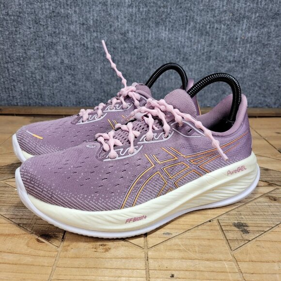 Asics Women's Athletic Shoes in Pink and Cream - Picture 2 of 13